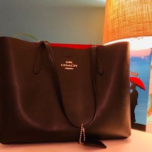 Coach leather tote